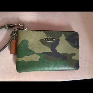 Rare Coach Camo Wristlet
